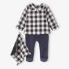 2-in-1 Pyjamas With Matching Comforter For Baby Boys - Blue Dark Solid With Design