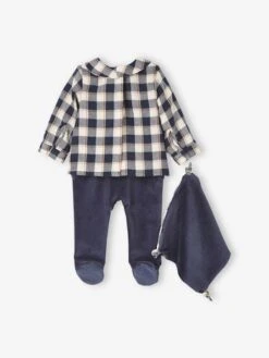 2-in-1 Pyjamas With Matching Comforter For Baby Boys - Blue Dark Solid With Design 10 2-in-1 Pyjamas With Matching Comforter For Baby Boys - Blue Dark Solid With Design -PETIT BATEAU Sales Store 2 in 1 pyjamas with matching comforter for baby boys 2