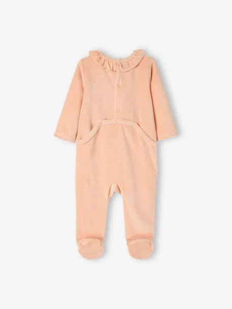 Bambi By Disney® Velour Sleepsuit For Babies - Pink Light Solid With Design 4 Bambi By Disney® Velour Sleepsuit For Babies - Pink Light Solid With Design - Image 2