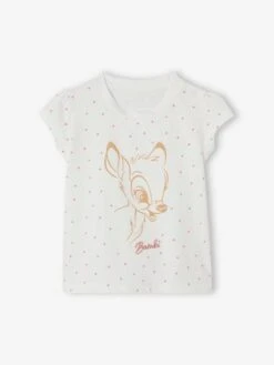 Bambi T-Shirt For Baby Girls, By Disney® - White Light All Over Printed