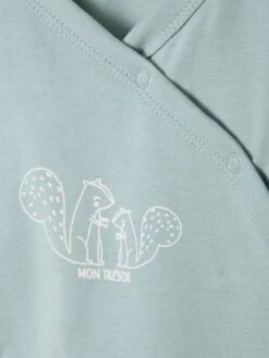 Cardigan In Organic Cotton, For Newborns - Green -PETIT BATEAU Sales Store cardigan in organic cotton for newborns 2