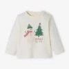 Christmas Jumper With "Christmas Time" Inscription, For Babies - Ecru -PETIT BATEAU Sales Store christmas jumper with christmas time inscription for babies