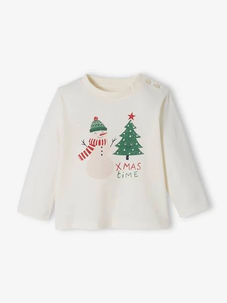 Christmas Jumper With "Christmas Time" Inscription, For Babies - Ecru 3 Christmas Jumper With "Christmas Time" Inscription, For Babies - Ecru