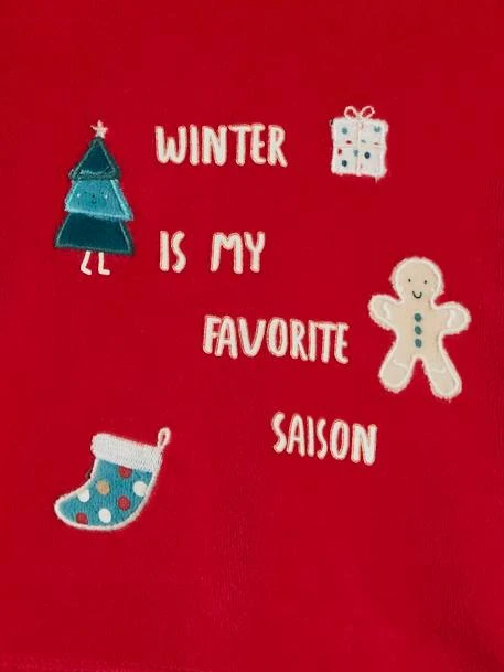 Christmas Velour Pyjamas For Babies - Dark Red 6 Christmas Velour Pyjamas For Babies - Dark Red - Image 4