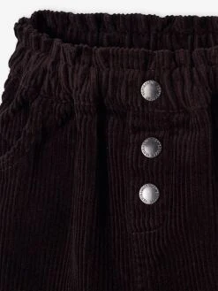 Corduroy Paperbag Skirt For Babies - Black -PETIT BATEAU Sales Store corduroy paperbag skirt for babies 2