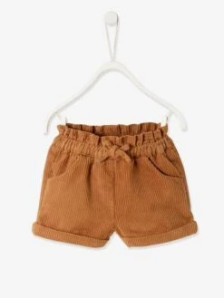 Corduroy Shorts For Baby Girls - Blue Dark Solid -PETIT BATEAU Sales Store corduroy shorts for baby girls 14