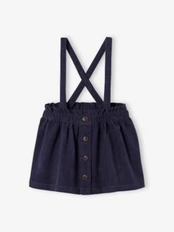 Corduroy Skirt For Babies - Blue Dark Solid
