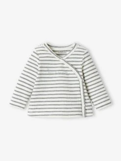 Cotton & Elastane Cardigan For Newborn Babies - White Light Solid With Design -PETIT BATEAU Sales Store cotton elastane cardigan for newborn babies 6