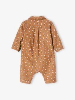 Cotton Sleepsuit With Front Opening For Baby Girls - Brown Medium All Over Printed 9 Cotton Sleepsuit With Front Opening For Baby Girls - Brown Medium All Over Printed -PETIT BATEAU Sales Store cotton sleepsuit with front opening for baby girls 2