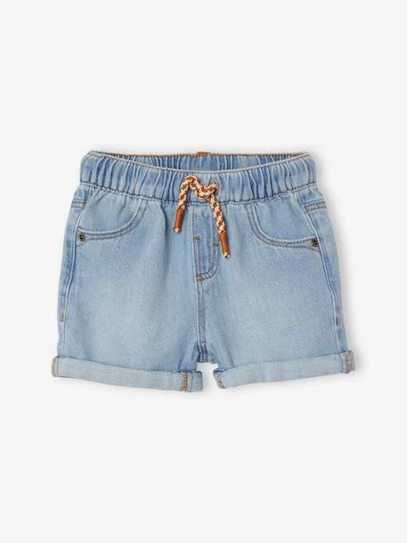 Denim Shorts For Babies - Blue Medium Wasched 3 Denim Shorts For Babies - Blue Medium Wasched