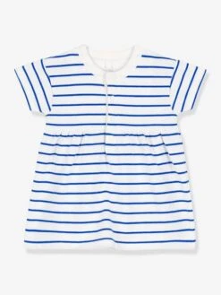 Dress + Short Sleeve Bodysuit, By Petit Bateau - White