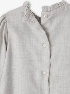 Dress With Embroidered Cravat For Babies - Khaki 13 Dress With Embroidered Cravat For Babies - Khaki -PETIT BATEAU Sales Store dress with embroidered cravat for babies 11