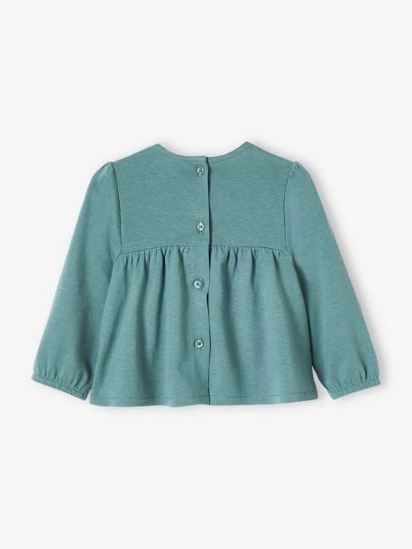 Embroidered Long Sleeve Top For Babies - Beige Light Solid With Design 10 Embroidered Long Sleeve Top For Babies - Beige Light Solid With Design - Image 8