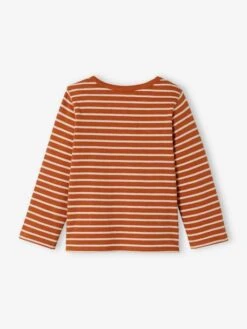 Embroidered Striped Top For Babies - Blue Dark Striped -PETIT BATEAU Sales Store embroidered striped top for babies 11