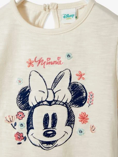 Minnie Mouse Embroidered T-Shirt For Babies, Disney® Minnie - White 4 Minnie Mouse Embroidered T-Shirt For Babies, Disney® Minnie - White - Image 2
