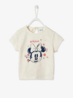 Minnie Mouse Embroidered T-Shirt For Babies, Disney® Minnie - White