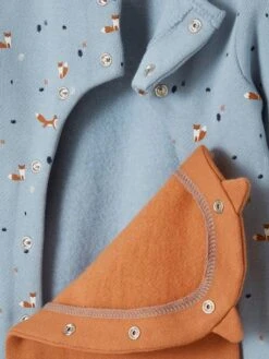 Fleece Sleepsuit For Babies - Grey Medium All Over Printed -PETIT BATEAU Sales Store fleece sleepsuit for babies 3