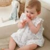 Floral Dress With Ruffles For Babies - White Light All Over Printed 2 Floral Dress With Ruffles For Babies - White Light All Over Printed -PETIT BATEAU Sales Store floral dress with ruffles for babies