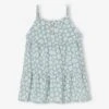 Fluid Dress With Ruffles For Babies - Grey Blue -PETIT BATEAU Sales Store fluid dress with ruffles for babies