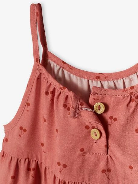 Fluid Dress With Ruffles For Babies - Old Rose 8 Fluid Dress With Ruffles For Babies - Old Rose - Image 6