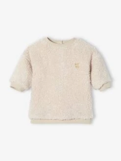 Furry' Dress For Babies - Ecru