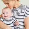 Gift Set, T-Shirt For Mum + T-Shirt For Baby - White Stripes -PETIT BATEAU Sales Store gift set t shirt for mum t shirt for baby