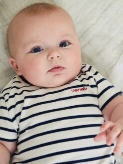 Gift Set, T-Shirt For Mum + T-Shirt For Baby - White Stripes -PETIT BATEAU Sales Store gift set t shirt for mum t shirt for baby 5
