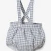 Gingham Bloomers For Babies By CYRILLUS - Blue Gingham Check -PETIT BATEAU Sales Store gingham bloomers for babies by cyrillus