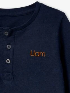 Grandad-Style Long-Sleeved Top For Baby Boys - Rust -PETIT BATEAU Sales Store grandad style long sleeved top for baby boys 27