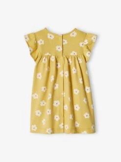 Jersey Knit Dress For Babies - Pale Yellow -PETIT BATEAU Sales Store jersey knit dress for babies 15