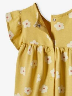 Jersey Knit Dress For Babies - Pale Yellow -PETIT BATEAU Sales Store jersey knit dress for babies 17