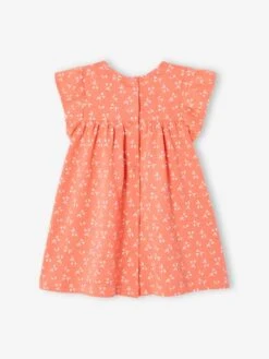 Jersey Knit Dress For Babies - Pink Light All Over Printed -PETIT BATEAU Sales Store jersey knit dress for babies 29