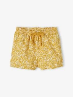 Jersey Knit Shorts, For Baby Girls - White/print -PETIT BATEAU Sales Store jersey knit shorts for baby girls 7