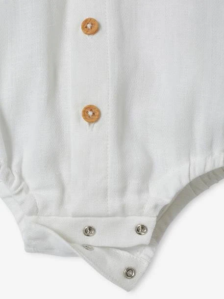 Long Sleeve Bodysuit Shirt For Babies - White 5 Long Sleeve Bodysuit Shirt For Babies - White - Image 3