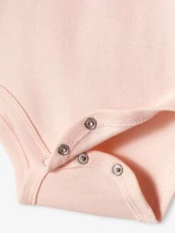 Long Sleeve Bodysuit With Peter Pan Collar For Babies - Pale Pink -PETIT BATEAU Sales Store long sleeve bodysuit with peter pan collar for babies 4