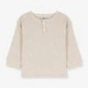 Long Sleeve Organic Cotton Top For Babies, By Petit Bateau - Marl Beige 2 Long Sleeve Organic Cotton Top For Babies, By Petit Bateau - Marl Beige -PETIT BATEAU Sales Store long sleeve organic cotton top for babies by petit bateau