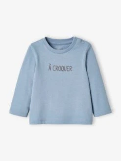 Long Sleeve Top For Babies - Sky Blue -PETIT BATEAU Sales Store long sleeve top for babies 10
