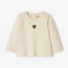 Long Sleeve Top For Babies - Pale Pink