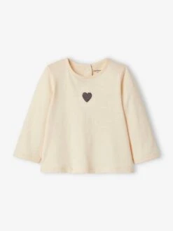 Long Sleeve Top For Babies - Pale Pink