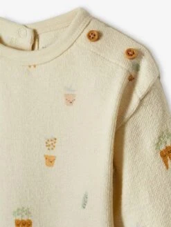 Long Sleeve Top For Babies - Ecru -PETIT BATEAU Sales Store long sleeve top for babies 2