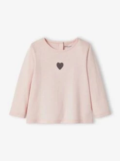 Long Sleeve Top For Babies - Pale Pink -PETIT BATEAU Sales Store long sleeve top for babies 20