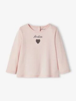 Long Sleeve Top For Babies - Pale Pink -PETIT BATEAU Sales Store long sleeve top for babies 24