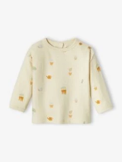 Long Sleeve Top For Babies - Ecru -PETIT BATEAU Sales Store long sleeve top for babies 4