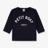 Long Sleeve Top In Organic Cotton, For Babies, By Petit Bateau - Navy Blue -PETIT BATEAU Sales Store long sleeve top in organic cotton for babies by petit bateau 6