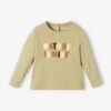 Long Sleeve Top With Message, For Babies - Grey Green -PETIT BATEAU Sales Store long sleeve top with message for babies 20