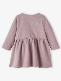 Marl-Effect Fleece Dress For Babies - Blue Dark All Over Printed -PETIT BATEAU Sales Store marl effect fleece dress for babies 18