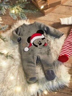 Mickey Mouse Christmas Pyjamas By Disney®, For Babies - Grey 13 Mickey Mouse Christmas Pyjamas By Disney®, For Babies - Grey -PETIT BATEAU Sales Store mickey mouse christmas pyjamas by disney for babies 5