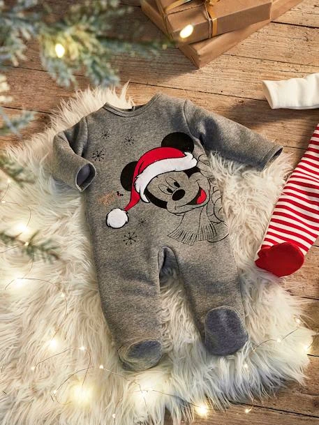 Mickey Mouse Christmas Pyjamas By Disney®, For Babies - Grey 8 Mickey Mouse Christmas Pyjamas By Disney®, For Babies - Grey - Image 6