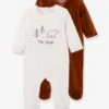 "Mini Bear" Velour Sleepsuit For Babies - Brown 1 "Mini Bear" Velour Sleepsuit For Babies - Brown -PETIT BATEAU Sales Store mini bear velour sleepsuit for babies
