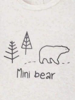 "Mini Bear" Velour Sleepsuit For Babies - Brown -PETIT BATEAU Sales Store mini bear velour sleepsuit for babies 4